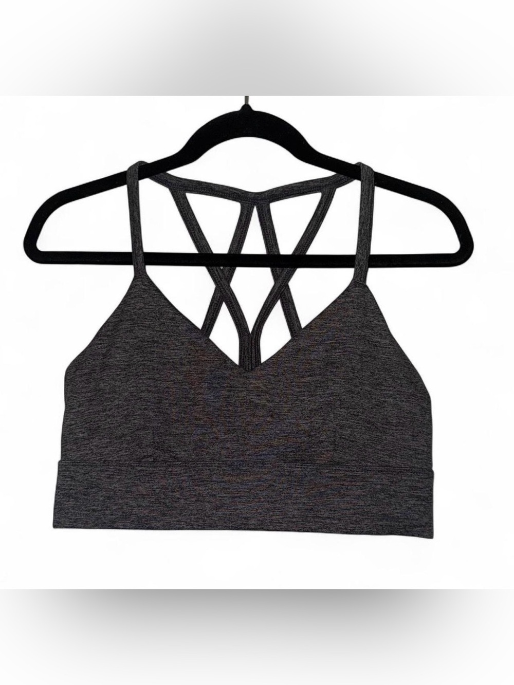 JOYLAB Gray sports bra with criss-cross back design sz M ✨